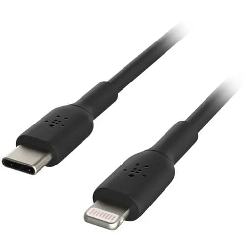 Belkin USB-C to Lightning Charge/Sync Cable Apple iPhone iPad 3ft 3' Black