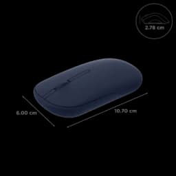ASUS Marshmallow MD100 Bluetooth 5.0 Wireless Optical Performance with Antibacterial Guard Treatment (1600 DPI Adjustable, Ambidextrous Design, Quiet Blue)