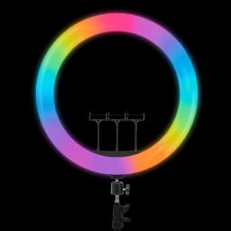 IZI LIGHT 16" Ring Light - 10 Dual & 15 RGB colors, 360 - Image 2