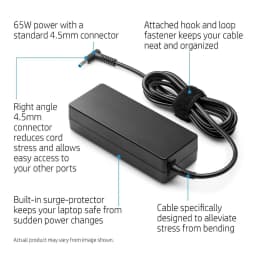 HP 65W 4.5mm Non-EM AC Adapter