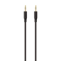 Belkin F3Y116BT2M 2-Meter Stereo to RCA Portable Audio Cable (Black/Gold)