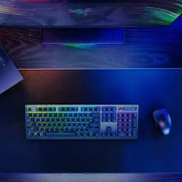 Razer DeathStalker V2 Pro Wireless Gaming Keyboard - Clicky Optical Purple Switches