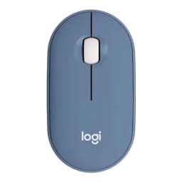 Logitech Pebble M350 Wireless and Bluetooth Mouse - Blueberry