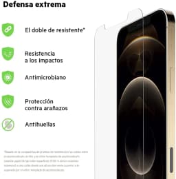 Belkin iPhone 12 Pro Max Screen Protector UltraGlass Anti-Microbial (Ultimate Protection + Reduces Bacteria on Screen up to 99%), clear