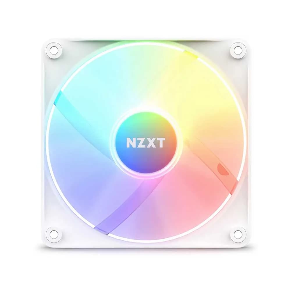 NZXT F120 RGB CORE 120MM HUB-MOUNTED CABINET FAN (MATTE WHITE)