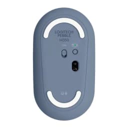 Logitech Pebble M350 Wireless and Bluetooth Mouse - Blueberry