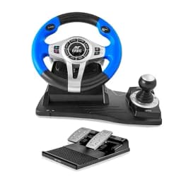 Ant Esports GW185 Racing Wheel 270 Degree Universal USB Powered Car Sim Game Steering Wheel with Gear Shifter and Pedals for PC,Xbox One, PS3, PS4, Switch, Android TV - Image 1