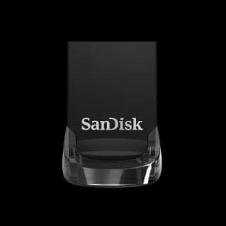 SanDisk Ultra Fit USB 3.1 256GB - Small Form Factor Plug & Stay Hi-Speed USB Drive 5 Year Warranty, Black