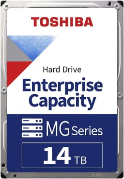 Toshiba MG Series Enterprise 14TB 3.5’’ SATA 6Gbit/s Internal HDD 7200RPM 550TB/year 24/7 Operation. MG07ACA14TE