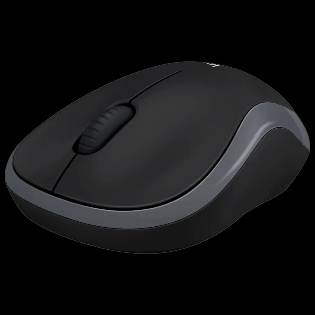 Logitech M186 Wireless Mouse, 2.4ghz with USB mini receiver GRAY
