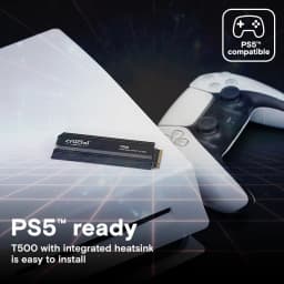 Crucial T500 2TB PCIe Gen4 NVMe M.2 SSD with heatsink