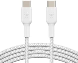 Belkin® USB-A-To-USB-C Braided Cable, 3.3', White