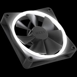 NZXT F120 RGB Fans - RF-R12SF-B1 - Advanced RGB Lighting Customization - Whisper Quiet Cooling - Single (RGB Fan & Controller Required & NOT Included) - 120mm Fan - Black