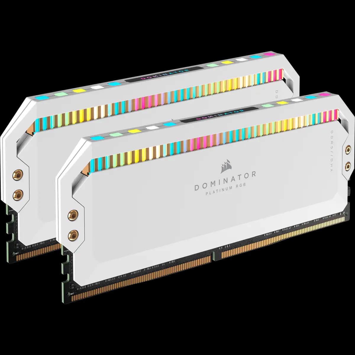 CORSAIR DOMINATOR® PLATINUM RGB 64GB (2x32GB) DDR5 DRAM 5600MHz C40 Memory Kit — White