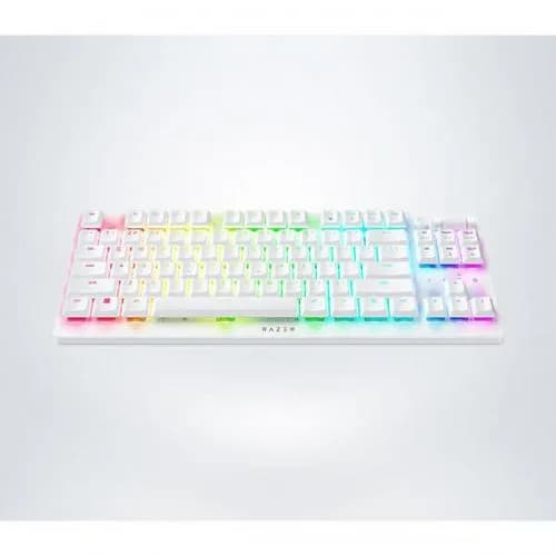 Razer DeathStalker V2 Pro Tenkeyless Wireless Gaming Keyboard Low-Profile Linear Optical Red Switches (White)