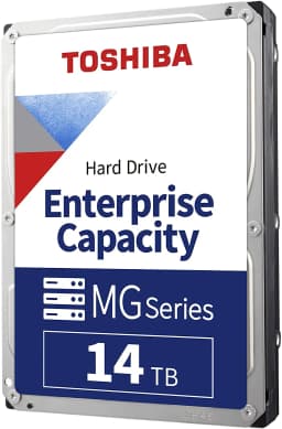Toshiba MG Series Enterprise 14TB 3.5’’ SATA 6Gbit/s Internal HDD 7200RPM 550TB/year 24/7 Operation. MG07ACA14TE