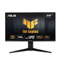 ASUS TUF Gaming VG28UQL1A 4K HDMI 2.1 Gaming Monitor – 28 inch UHD 4K (3840x2160), Fast IPS, 144Hz, HDMI 2.1, DSC, Free-Sync Premium, G-Sync, Black