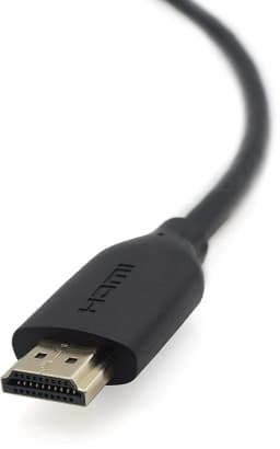 Belkin High Speed HDMI Cable Supports Ethernet, 4KGold Plated Audio Return (6.6 Feet,Black)