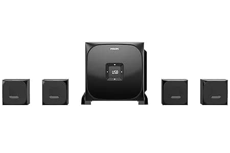 Philips Audio SPA8170B 4.1Ch 100W Bluetooth® Multimedia Speaker with Rich Bass, Multi-Connectivity
