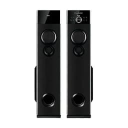 PHILIPS Audio SPA9160 2.0CH 160W Multimedia Tower Speakers with Wireless Microphone,Multi-Connectivity