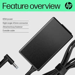 HP 65W 4.5mm Smart Adapter, 65W Power delivery, Type-C USB, AC Adapter