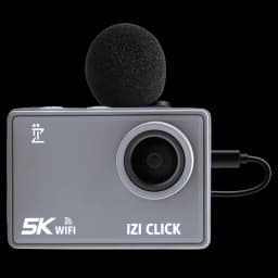 IZI Click Plus 5K Action Camera - 170 Wide Angle, Anti-Shake EIS - Image 1