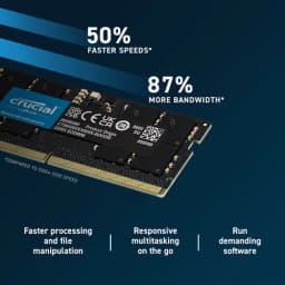 Crucial 16GB DDR5 4800 MHz SO-DIMM Laptop Memory Module - Image 3