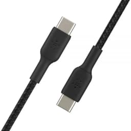BOOST↑CHARGE™ Braided USB-C to USB-C Cable (1m / 3.3ft, Black)