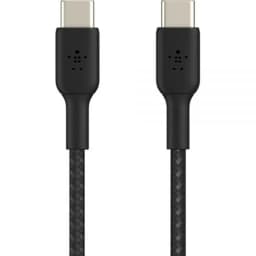 BOOST↑CHARGE™ Braided USB-C to USB-C Cable (1m / 3.3ft, Black)