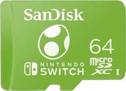 SanDisk 64GB microSDXC-Card Licensed for Nintendo-Switch, Yoshi Edition - SDSQXAO-064G-GN6ZN