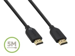 Belkin 5 m supports Ethernet, 3D, 4K, 1080p Gold Plated HDMI Cable, Black