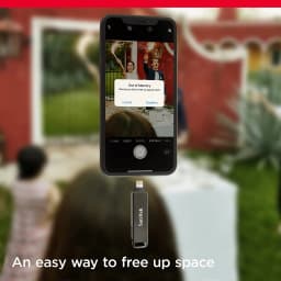SanDisk 64GB iXpand Flash Drive Luxe for iPhone, iPad Pro, MAC Devices, Type-C Android Phone & Other Devices (SDIX70N-064G-GN6NN)
