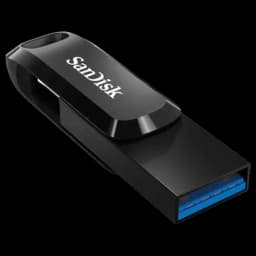 SanDisk Go 128GB USB Type C to USB Type A OTG Pen Drive (Protective Swivel Design, SDDDC3-128G-I46PD, Black)