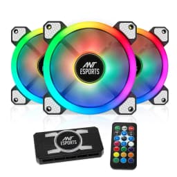 Ant Esports Superflow 120 KIT ARGB Case Fan Pack of 3 ARGB Fan with ARGB