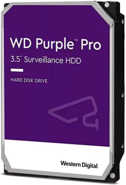 Western Digital 8TB WD Purple Pro Surveillance Internal Hard Drive HDD - SATA 6 Gb/s, 256 MB Cache, 3.5" - WD8001PURP
