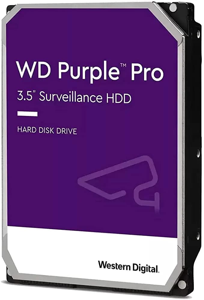 Western Digital 8TB WD Purple Pro Surveillance Internal Hard Drive HDD - SATA 6 Gb/s, 256 MB Cache, 3.5" - WD8001PURP