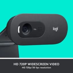 Logitech C505 HD Webcam – 720p HD External USB Camera for Desktop or Laptop with Long-Range Microphone