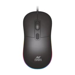 Ant Esports GM40 RGB Ergonomic Wired Gaming Mouse (2400 DPI, Optical Sensor, RGB Lighting, 1000Hz Po....