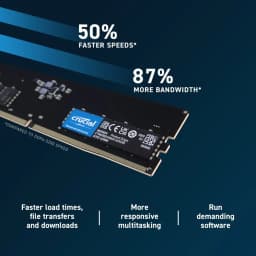 Crucial RAM 8GB DDR5 4800MHz Desktop Memory CT8G48C40U5 - Image 3