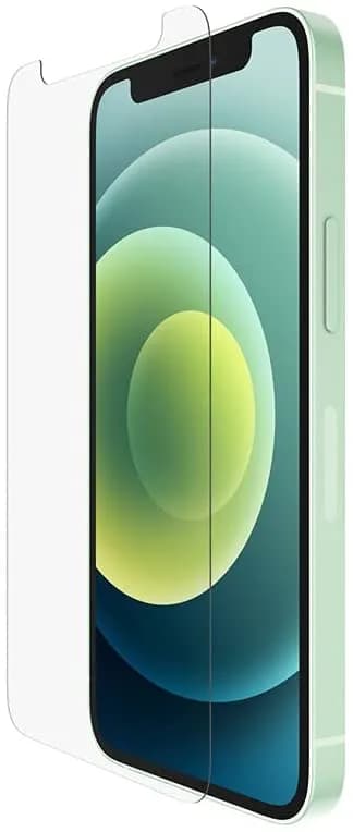 Belkin iPhone 12 Mini Screen Protector UltraGlass Anti-Microbial (Ultimate Protection + Reduces Bacteria on Screen up to 99%)
