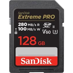 SanDisk Extreme PRO 128GB V60 UHS-II SD Cards
