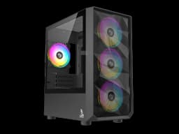 TAG Gamerz Pulser Mid-Tower Computer PC Case/Gaming Cabinet BLACK