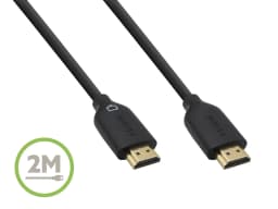 Belkin High Speed HDMI Cable Supports Ethernet, 4KGold Plated Audio Return (6.6 Feet,Black)