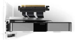 NZXT Vertical GPU Mounting Kit - AB-RH175-W1-175 mm PCIe 4.0x16 Riser Cable - GPU Holder - Sturdy Steel Bracket - White