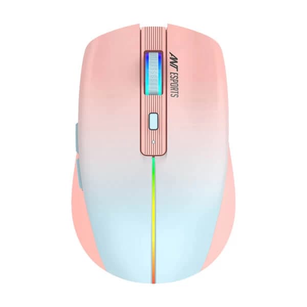Ant Esports GM400W RGB Wireless Gaming Mouse (Rose Fog)