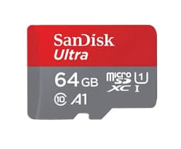 SanDisk Ultra? microSDXC? UHS-I Card, 64GB, 140MB/s R, 10 Y Warranty, for Smartphones