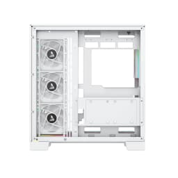 TAG Gamerz Supernova Mid-Tower Computer Case/Gaming Cabinet with 3 Side Glass Panoramic View| Pre-Installed 7 High-Performance ARGB Fans | Support Reverse Connection motherboards -PC CASE Whi