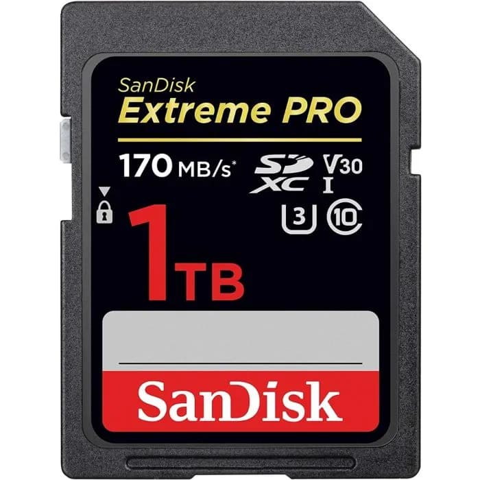 SanDisk 1TB Extreme PRO UHS-I SDHC Memory Card