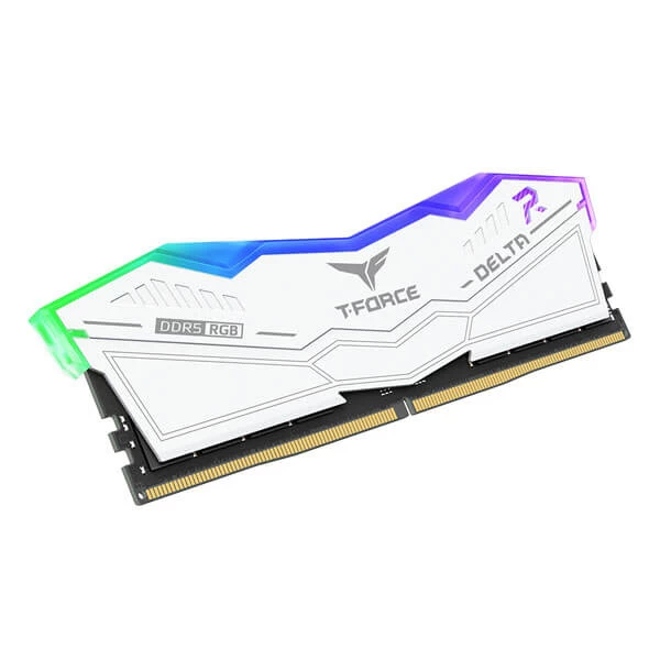 TeamGroup T-Force Delta RGB 16GB (16GBx1) DDR5 5600MHz Desktop RAM (White) - Image 3