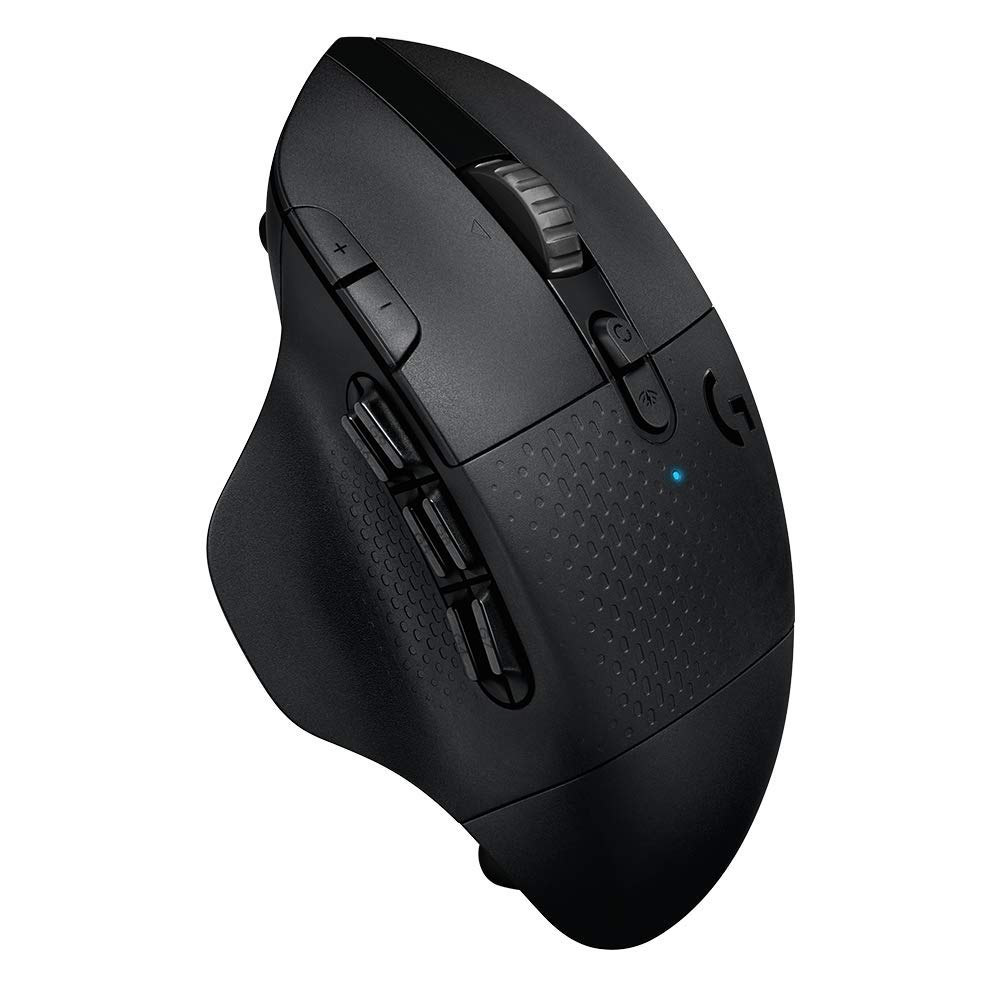 Logitech G604 Lightspeed Wireless Gaming Mouse, Hero 16K DPI Sensor, 15 Programmable Controls, Up to 240-Hr Battery Life, Dual Wireless connectivity - Black